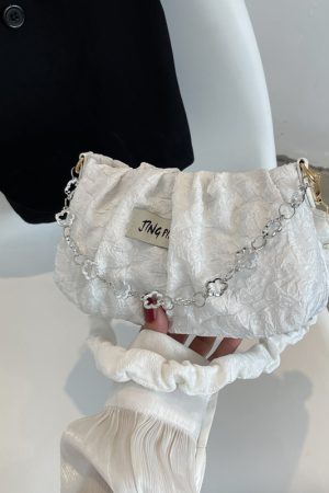 Textured Small Underarm Bag for Women - 2025 Summer Trendy Versatile Shoulder Crossbody Bag