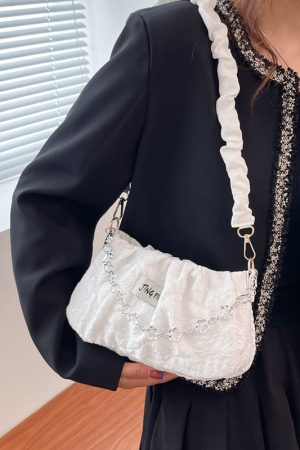 Textured Small Underarm Bag for Women - 2025 Summer Trendy Versatile Shoulder Crossbody Bag