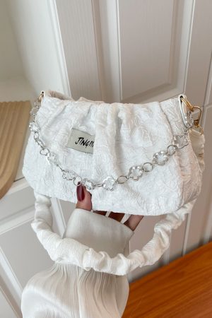 Textured Small Underarm Bag for Women - 2025 Summer Trendy Versatile Shoulder Crossbody Bag