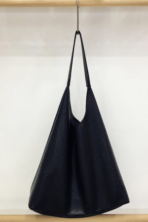 Textured Soft Leather Large Capacity Shoulder Tote Bag - 2023 Autumn/Winter Lazy Style Versatile Fashion Handbag