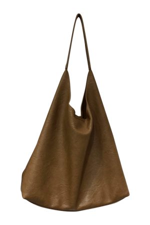 Textured Soft Leather Large Capacity Shoulder Tote Bag - 2023 Autumn/Winter Lazy Style Versatile Fashion Handbag