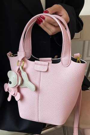 Textured Women's Handbag - Versatile Crossbody Bucket Bag for Spring/Summer 2025 Fashion