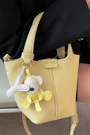 Textured Women's Handbag - Versatile Crossbody Bucket Bag for Spring/Summer 2025 Fashion