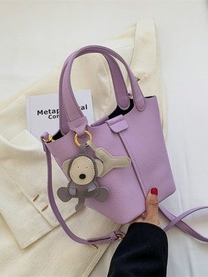 Textured Women's Handbag - Versatile Crossbody Bucket Bag for Spring/Summer 2025 Fashion