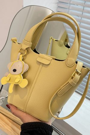 Textured Women's Handbag - Versatile Crossbody Bucket Bag for Spring/Summer 2025 Fashion