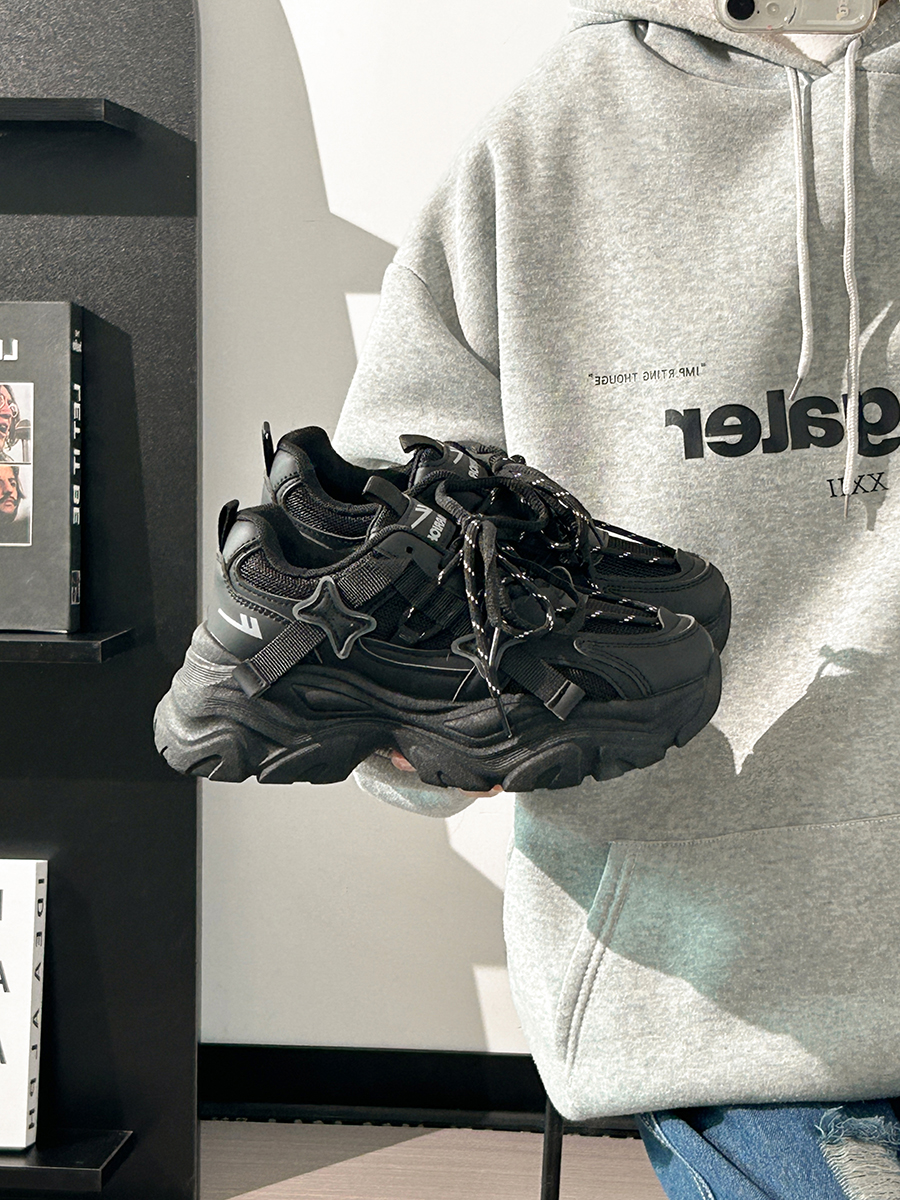 Thick-Soled Dad Shoes for Women - 2025 New Style Mesh Breathable Casual Sneakers - Versatile Soft-Soled White Sports Footwear Thick-Soled Dad Shoes for Women - 2025 New Style Mesh Breathable Casual Sneakers - Versatile Soft-Soled White Sports Footwear