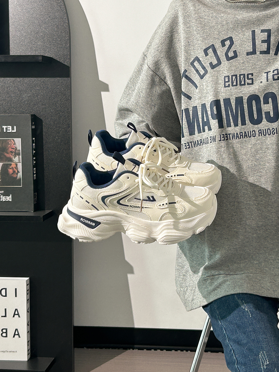 Thick-Soled Dad Shoes for Women - 2025 New Style Mesh Breathable Casual Sneakers - Versatile Soft-Soled White Sports Footwear Thick-Soled Dad Shoes for Women - 2025 New Style Mesh Breathable Casual Sneakers - Versatile Soft-Soled White Sports Footwear