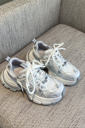 Thick-Soled Dad Shoes for Women - 2025 Spring Casual Outdoor Footwear, Versatile Height-Increasing Sports Sneakers