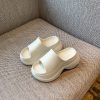 Thick-Soled One-Strap Sandals for Women - Summer 2025 Versatile Height-Increasing Slippers for Petite Figures, Non-Slip Design