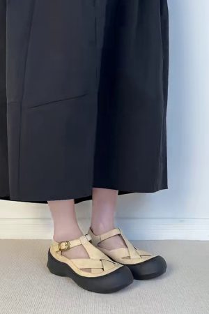 Thick-Soled Sheepskin Open-Toe Sandals for Women - Summer Casual Roman Flats, Versatile Sports Footwear