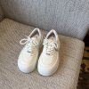 Thick-Soled White Sneakers for Women, 2025 Korean Lace-Up Casual Sports Shoes, Versatile Trendy Board Sneakers