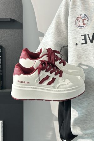 Thick-Soled White Sneakers for Women, 2025 Summer Style, Breathable Big Toe Design, Versatile Footwear for Female Students