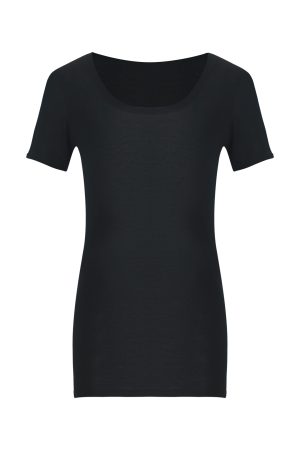 Three-Color Sheer Loose U-Neck T-Shirt - Short Sleeve Thin Top for Effortless Casual Style