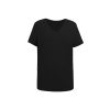 Three-Color V-Neck Loose T-Shirt - Dropped Shoulder, Cool Feel Stretch Top for Casual Style