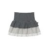 Three-Piece Women's Summer A-Line Polka Dot and Striped Pleated Cake Skirt - Trendy Patchwork Design for a Chic Look