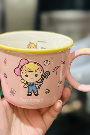 Toy Story Buzz Lightyear Ceramic Water Cup - Cute Kids' Mug for Milk, Oatmeal, Breakfast - Fun Cartoon Design