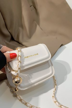 Trendy 2025 Summer High-End Mini Square Crossbody Bag for Women - Versatile Chain Design