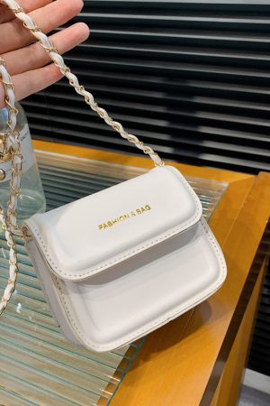 Trendy 2025 Summer High-End Mini Square Crossbody Bag for Women - Versatile Chain Design