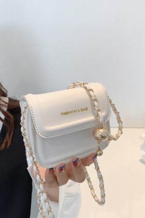 Trendy 2025 Summer High-End Mini Square Crossbody Bag for Women - Versatile Chain Design