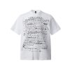 Trendy American Style All-Over Print Bullet Letter Short-Sleeve T-Shirt for Men and Women - Summer Loose Fit Couple Tee