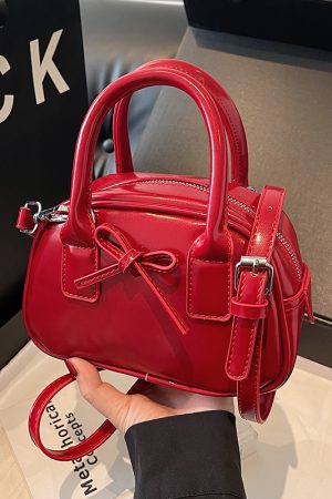 Trendy Bowknot Steamed Bun Handbag for Women - Versatile Small Tote & Shoulder Crossbody Bag for 2025 Fashion