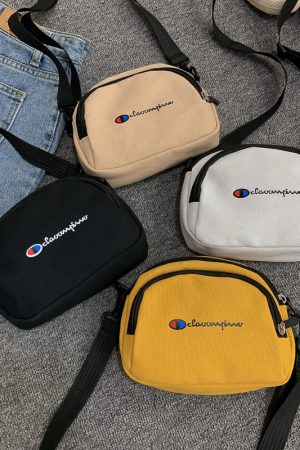 Trendy Canvas Crossbody Bag for Women - Versatile Small Bag for Spring Summer 2025 - Fresh Y2K Style