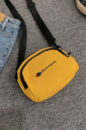 Trendy Canvas Crossbody Bag for Women - Versatile Small Bag for Spring Summer 2025 - Fresh Y2K Style