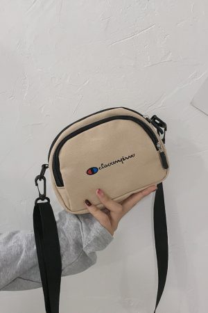 Trendy Canvas Crossbody Bag for Women - Versatile Small Bag for Spring Summer 2025 - Fresh Y2K Style