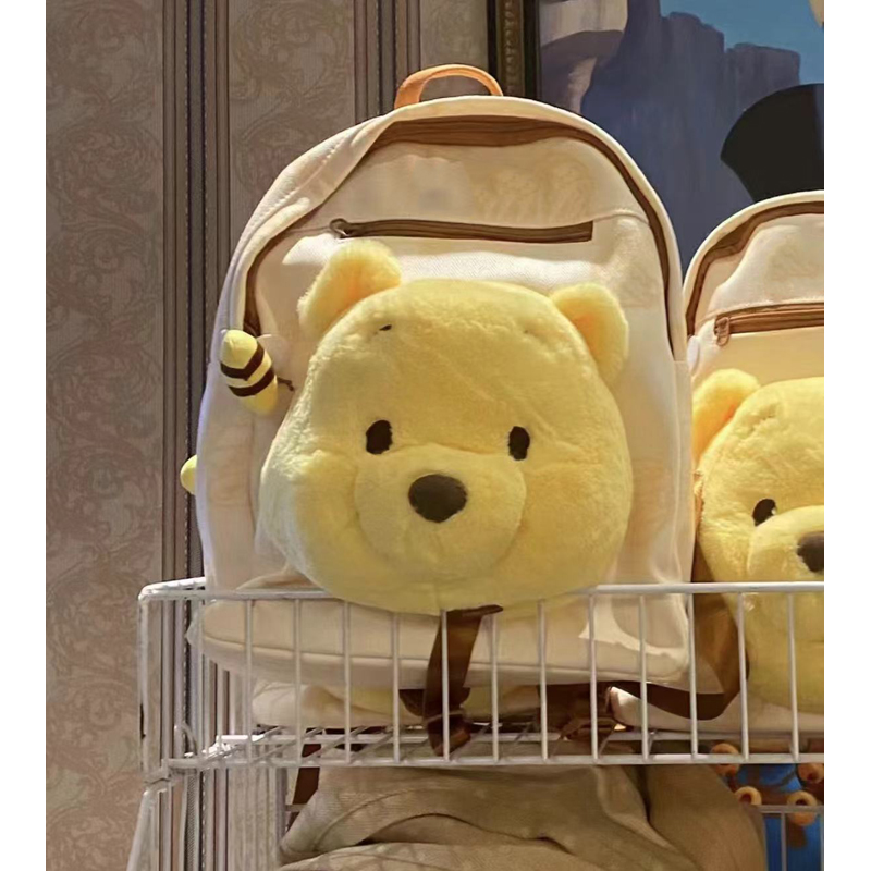 Trendy Cartoon Winnie the Pooh Plush Backpack - Large Capacity Shoulder Bag for School, Autumn and Winter Fashion Trendy Cartoon Winnie the Pooh Plush Backpack - Large Capacity Shoulder Bag for School, Autumn and Winter Fashion