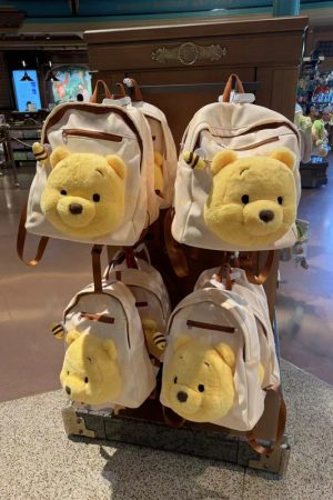 Trendy Cartoon Winnie the Pooh Plush Backpack - Large Capacity Shoulder Bag for School, Autumn and Winter Fashion