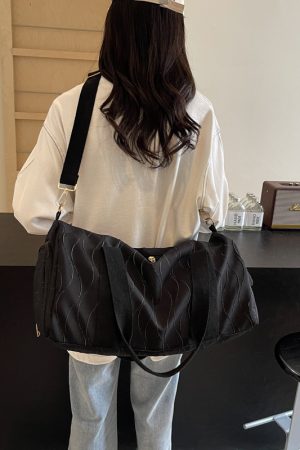 Trendy Casual Lightweight Summer Travel Handbag - Perfect for Short Trips & Fitness Activities