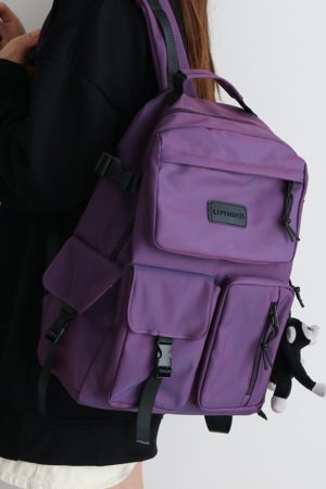 Trendy Colorful Backpack for Men and Women - Fashionable Double-Shoulder School Bag for Students, Perfect for Elementary and Middle School