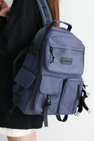 Trendy Colorful Backpack for Men and Women - Fashionable Double-Shoulder School Bag for Students, Perfect for Elementary and Middle School