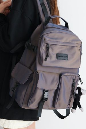 Trendy Colorful Backpack for Men and Women - Fashionable Double-Shoulder School Bag for Students, Perfect for Elementary and Middle School