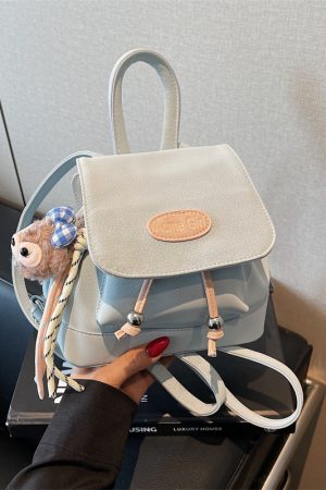 Trendy Dual-Use Small Backpack for Women - Stylish High-End Design with Contrasting Colors, Perfect for 2025 Fashion