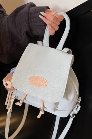 Trendy Dual-Use Small Backpack for Women - Stylish High-End Design with Contrasting Colors, Perfect for 2025 Fashion