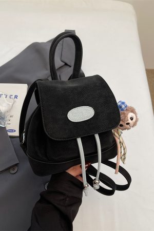 Trendy Dual-Use Small Backpack for Women - Stylish High-End Design with Contrasting Colors, Perfect for 2025 Fashion