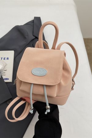 Trendy Dual-Use Small Backpack for Women - Stylish High-End Design with Contrasting Colors, Perfect for 2025 Fashion