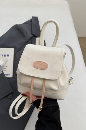 Trendy Dual-Use Small Backpack for Women - Stylish High-End Design with Contrasting Colors, Perfect for 2025 Fashion