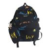Trendy Graffiti Unisex Backpack - Large Capacity Sports Bag for Students - Fashionable Double Shoulder Bag