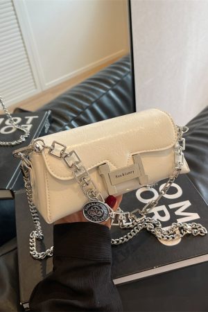 Trendy High-End Chain Small Square Shoulder Crossbody Bag for Women - 2025 Fashion Design, Chic Mini Bag