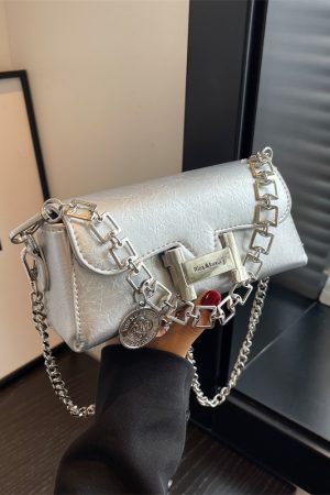 Trendy High-End Chain Small Square Shoulder Crossbody Bag for Women - 2025 Fashion Design, Chic Mini Bag