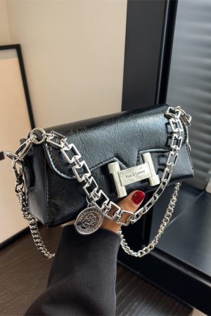 Trendy High-End Chain Small Square Shoulder Crossbody Bag for Women - 2025 Fashion Design, Chic Mini Bag
