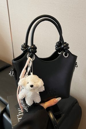 Trendy High-End Small Shoulder Crossbody Bag for Women, 2025 Niche Design Letter Print Vegetable Basket Style