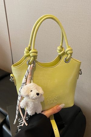 Trendy High-End Small Shoulder Crossbody Bag for Women, 2025 Niche Design Letter Print Vegetable Basket Style