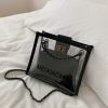 Trendy Korean Style Transparent Chain Crossbody Bag for Women - Versatile Small Shoulder Bag for 2025 Fashionistas