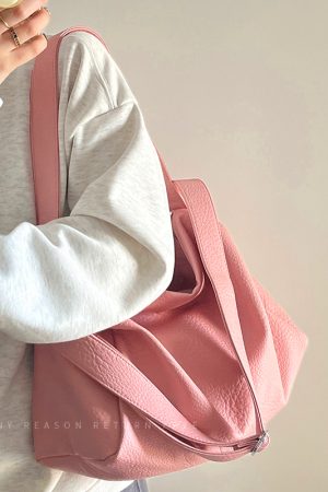 Trendy Korean Style Women's Large Capacity Shoulder Crossbody Bag - Casual Versatile High-End Fashion 2024