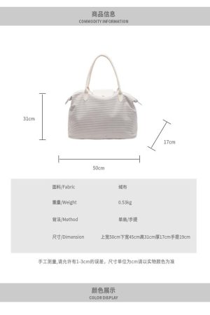 Trendy Large Capacity Commuter Travel Bag for Women - Lightweight Versatile Shoulder Bag for Travel and Maternity 2025