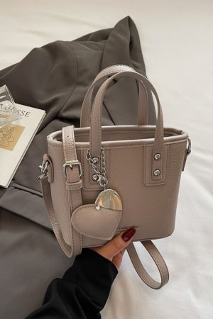 Trendy Lychee Pattern Bucket Tote Bag for Women - Simple Vegetable Basket Crossbody Shoulder Bag 2025 Fashion Niche Style