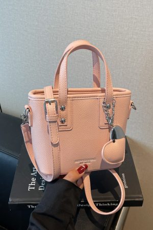 Trendy Lychee Pattern Bucket Tote Bag for Women - Simple Vegetable Basket Crossbody Shoulder Bag 2025 Fashion Niche Style
